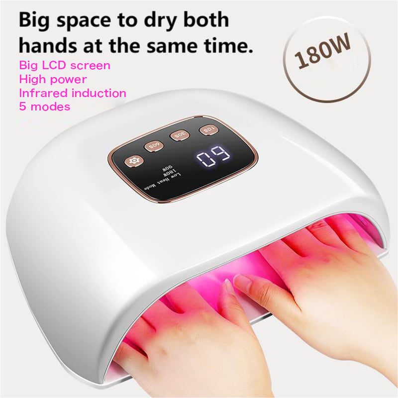 Lámpara de uñas de doble mano 108W