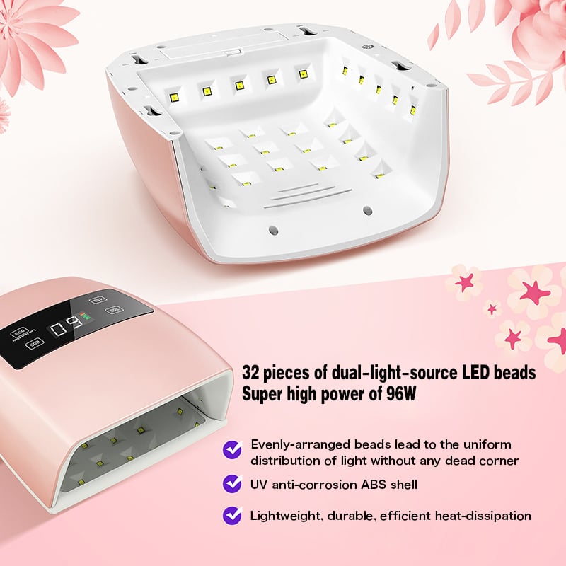 Luz de uñas recargable 96W