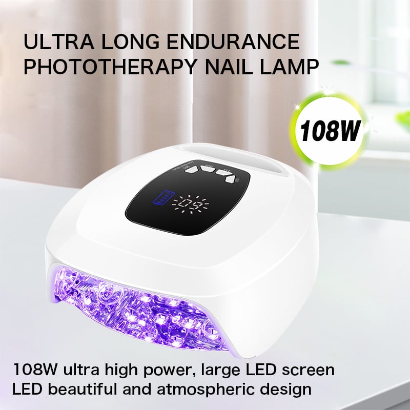 Lámpara de uñas recargable 108W