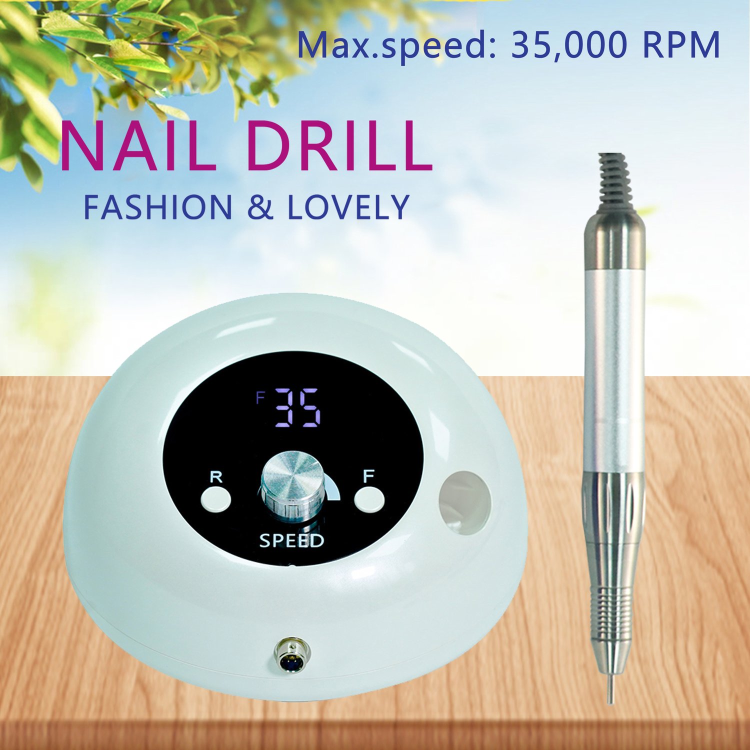 Brushless Nail Drill White