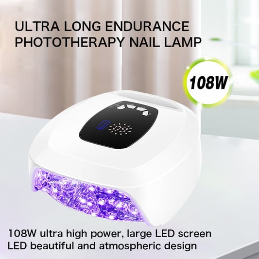 Lámpara de uñas recargable 108W