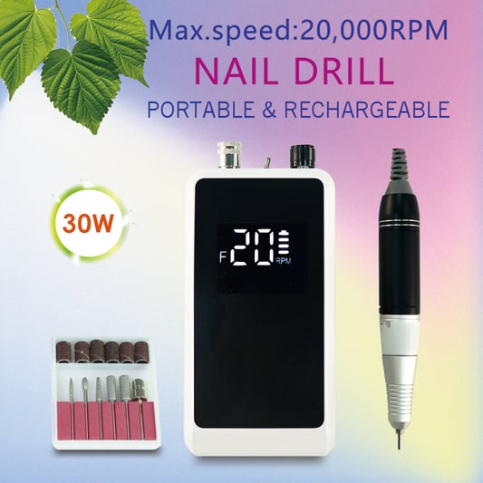 Taladro de uñas profesional portátil 30W